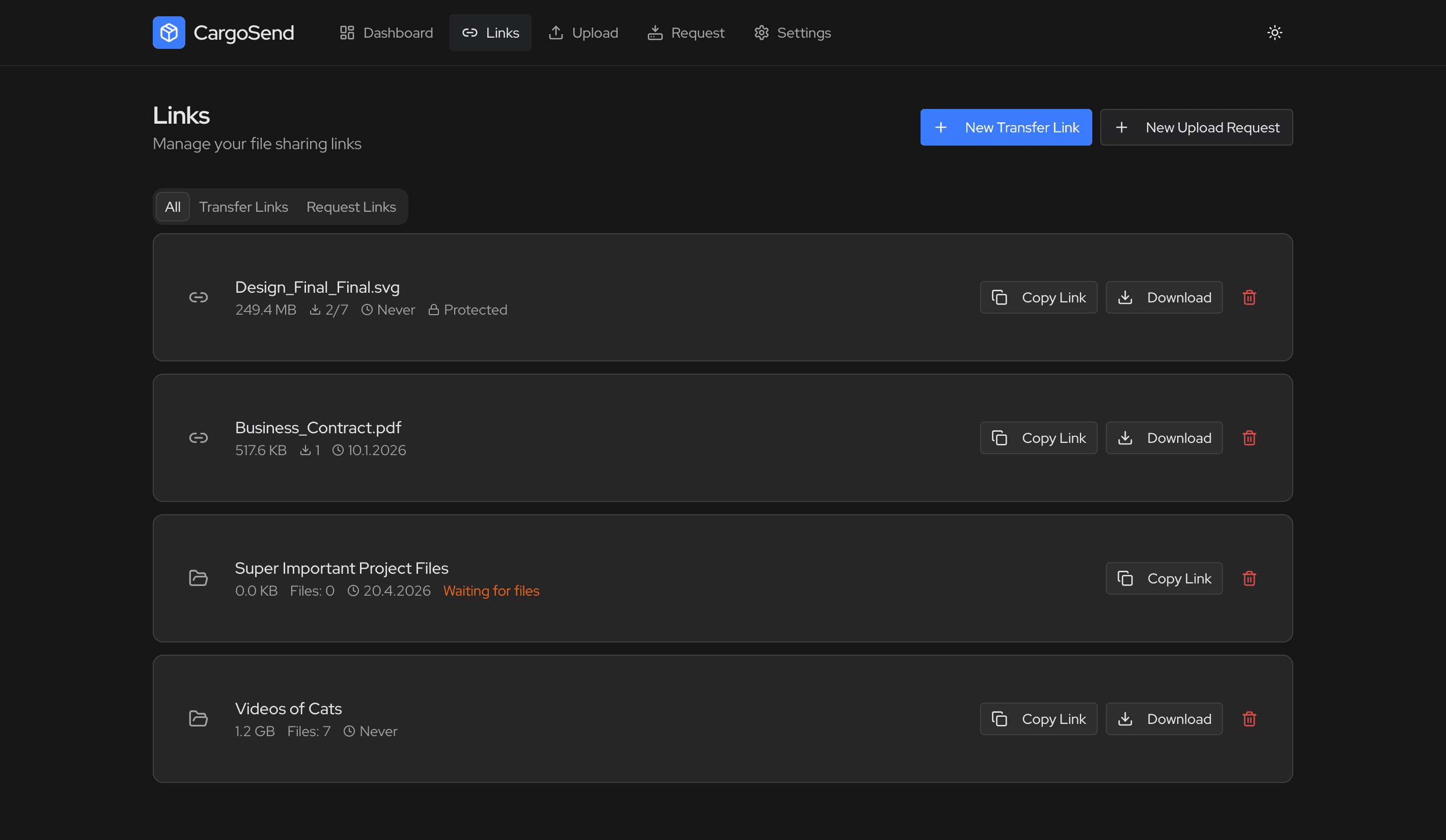 Light Mode Links